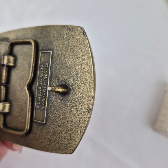 Vintage Handyman Club of America Life Time Member Belt Buckle 1996 Made in USA - Picture 12 of 14